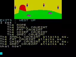 Kentilla ZX Spectrum Accurate typing is essential when attacked by multiple enemies