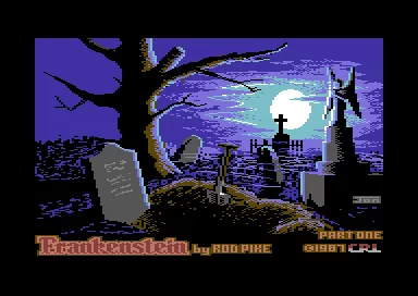 Frankenstein Commodore 64 Loading screen of part 1