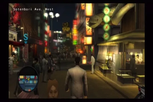 Yakuza 2 PlayStation 2 New restaurants and businesses to explore in S&#x14D;tenbori.