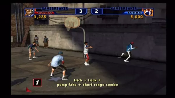NBA Street Vol. 2 PlayStation 2 Chain moves together for bonus points.