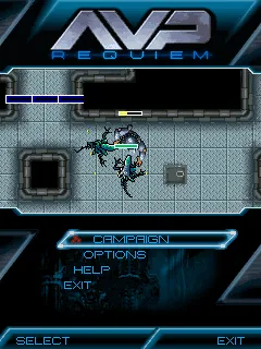 Aliens vs Predator: Requiem J2ME Main menu