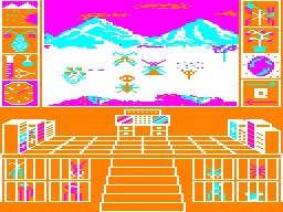 Biosphere TRS-80 CoCo Another view with different color mode
