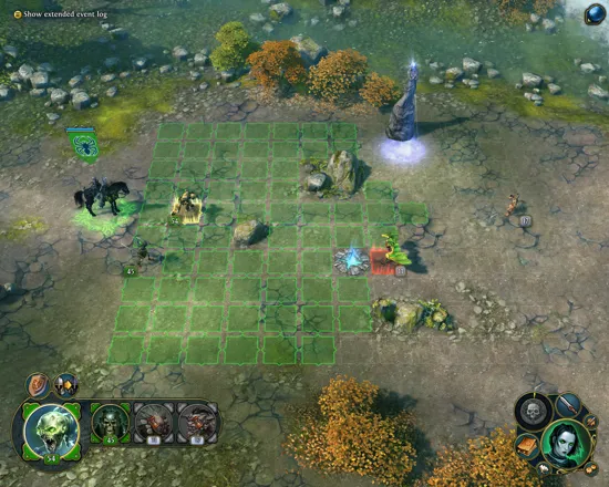 Might &#x26; Magic: Heroes VI Windows A battle against neutral creatures. There are now interactive objects on the battlefield.