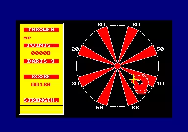 Bullseye Amstrad CPC Another dartboard near the end of the game.