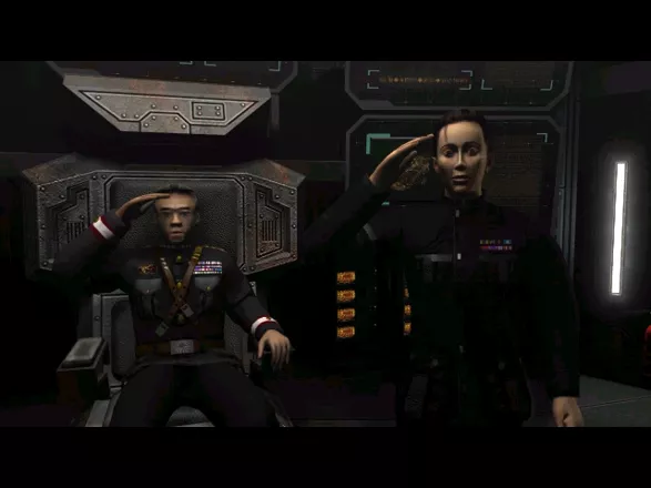 Starlancer Windows [Cutscene] Superior officers salute you for performing above your duty
