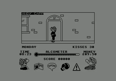 Andy Capp Amstrad CPC Gone outside