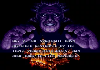 Streets of Rage 2 Genesis Introduction