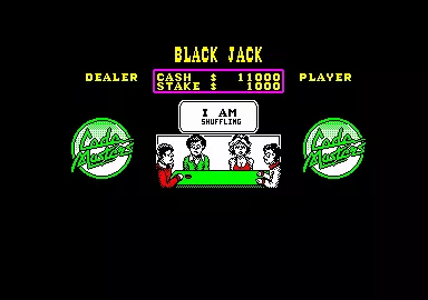 Monte Carlo Casino Amstrad CPC Starting Black Jack