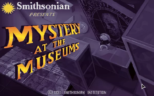 Mystery at the Museums DOS Title Screen
