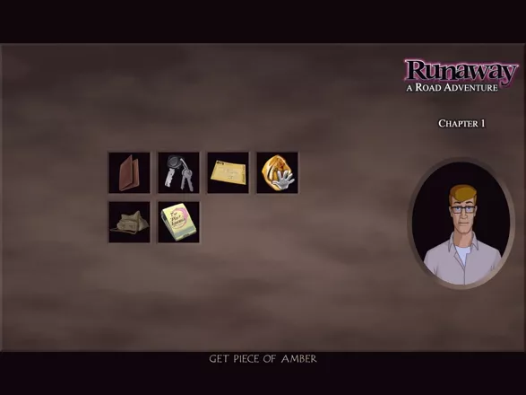 Runaway: A Road Adventure Windows Look at an item and Brian will tell you about it. Objects can be combined within this inventory window also.