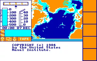 The Hunt for Red October Amstrad CPC Copyright