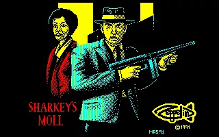 Sharkey&#x27;s Moll Amstrad CPC Title screen