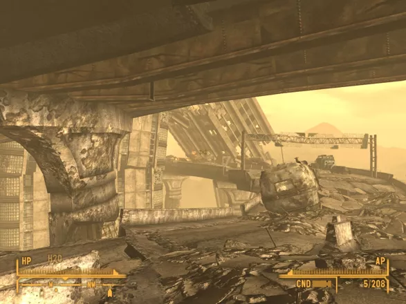Fallout: New Vegas - Lonesome Road Windows Walking such damaged runway is a suicide.