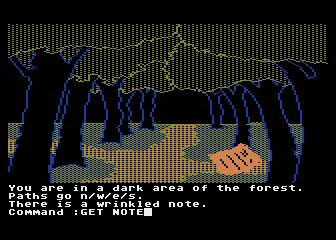 Transylvania Atari 8-bit There is a note here; better check it out