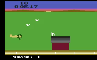 Barnstorming Atari 2600 Try to fly through the barns