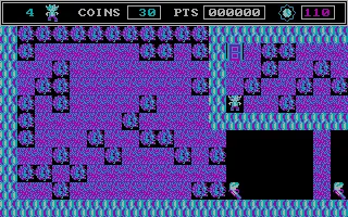 Rockford: The Arcade Game DOS As a cowboy (CGA)