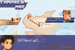Advance Wars Game Boy Advance Campaign map. The second officer is Grit, who specializes in long range units.