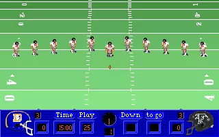 NFL DOS The game starts