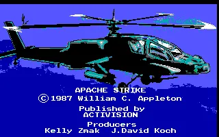 Apache Strike DOS Title 2 (EGA/Tandy)