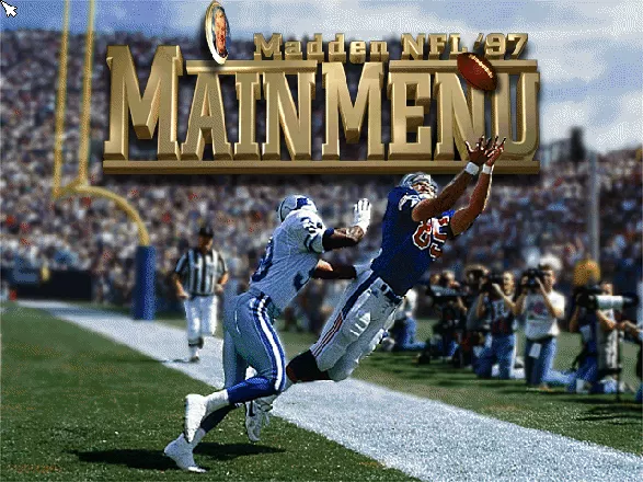 Madden NFL 97 DOS Title screen.