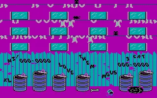 Alley Cat PC Booter Dead by Dog (CGA)