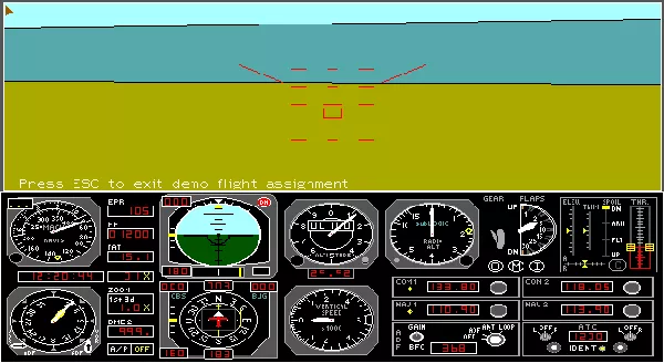 Flight Assignment: Airline Transport Pilot DOS Demo mode