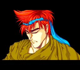 Martial Champion TurboGrafx CD Intro: Jin&#x27;s hair is redder than usually for some reason... 