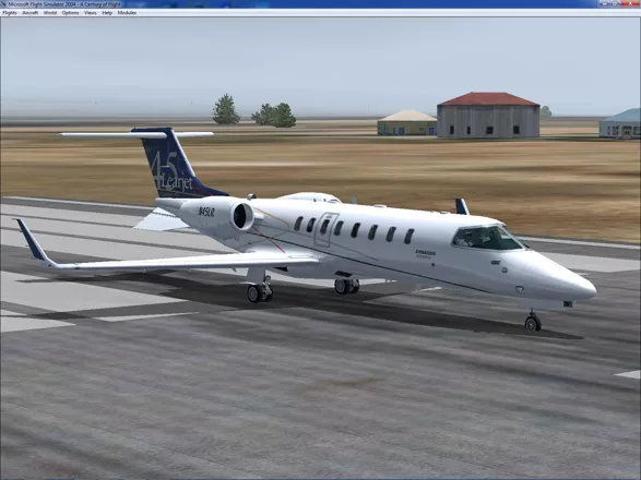 Microsoft Flight Simulator 2004: A Century of Flight Windows The Bombardier Learjet 45 on the tarmac at General Jose Antonio Anzoa airfield in Venezuela