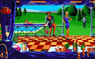 Emmanuelle: A Game of Eroticism Amiga A banquet attended by some attractive women.