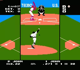 Tecmo Baseball NES Fast Ball