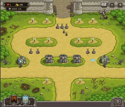 Kingdom Rush Browser There are also flying enemies.