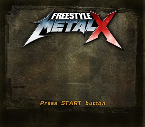 Freestyle MetalX PlayStation 2 Title screen.