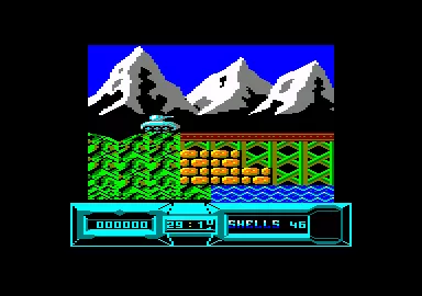 Battle Valley Amstrad CPC Rolling along as the tank