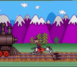 The Adventures of Rocky and Bullwinkle and Friends SNES Dudley Do-right of the Mounties minigame