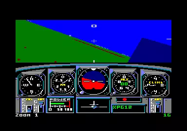Chuck Yeager&#x27;s Advanced Flight Simulator Amstrad CPC In the intro flight