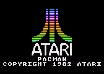 Pac-Man Atari 5200 Atari logo and game title