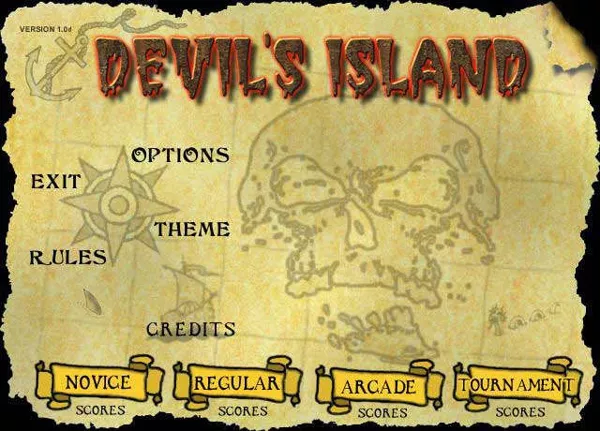 Devil&#x27;s Island Pinball Windows Title screen