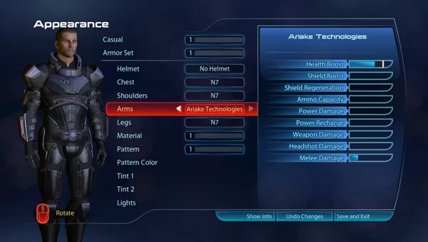 Mass Effect 3 Windows Armour and appearance customization 