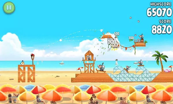 Angry Birds: Rio Android Chapter 3 - Beach Volley.