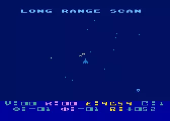 Star Raiders Atari 5200 Use the long range scanner to locate enemies (or starbases)