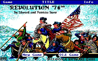 Revolution &#x27;76 DOS Title screen