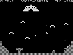 Lunar Rescue ZX81 Shooting with the gun