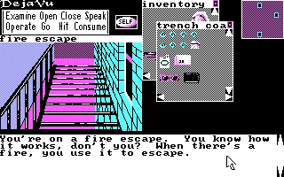 Deja Vu: A Nightmare Comes True!! DOS On a fire escape.