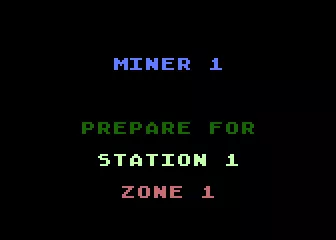 Miner 2049er Atari 5200 Prepare for station 1