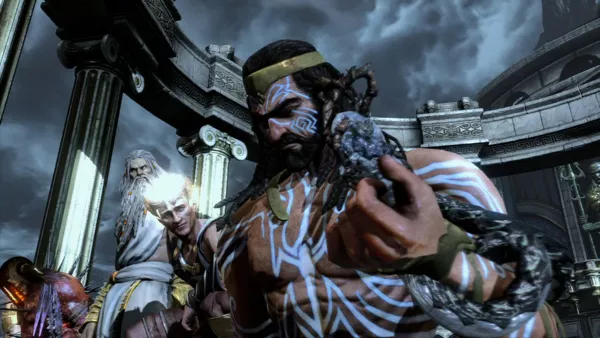 God of War III PlayStation 3 Olympian gods do not appear too concerned with advancement of the titans.