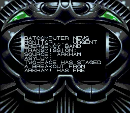 Batman Forever Genesis Arkham Asylum?
