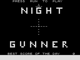 Night Gunner ZX81 Title screen