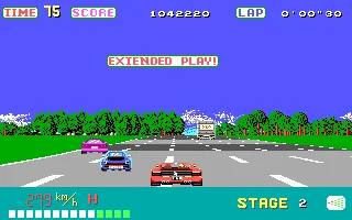 OutRun DOS Begin Stage 2 (Extended Play!) (EGA/Tandy)