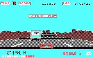 OutRun DOS Begin Stage 2 (Extended Play!) (CGA)