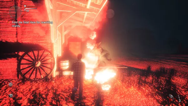 Alan Wake&#x27;s American Nightmare Windows Encountering new type of enemy that splits in two when exposed to light... use only weapons to deal with such foes.